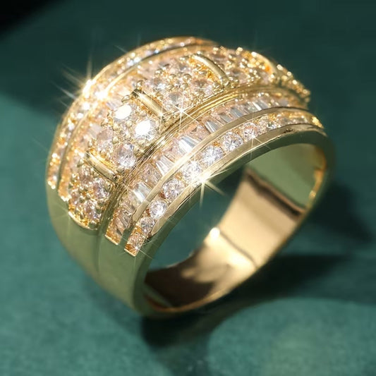Golden Radiance Band Ring