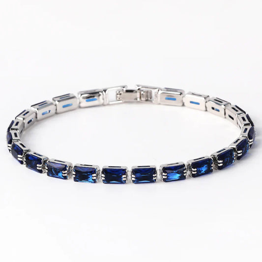 Sapphire Blue Tennis Bracelet