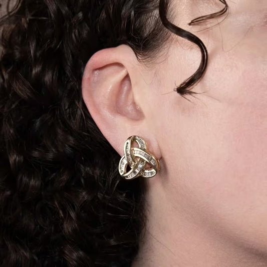 Trinity Knot Stud Earrings