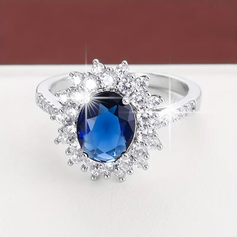 Sapphire Blue Ring