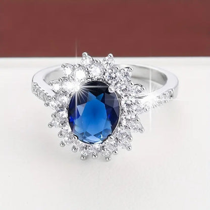 Sapphire Blue Ring