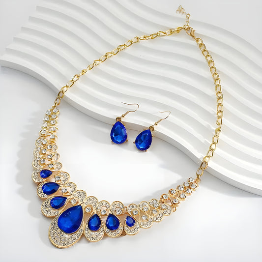 Sapphire Blue Jewelry Set