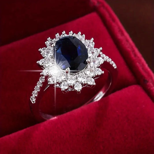 Sapphire Blue Ring