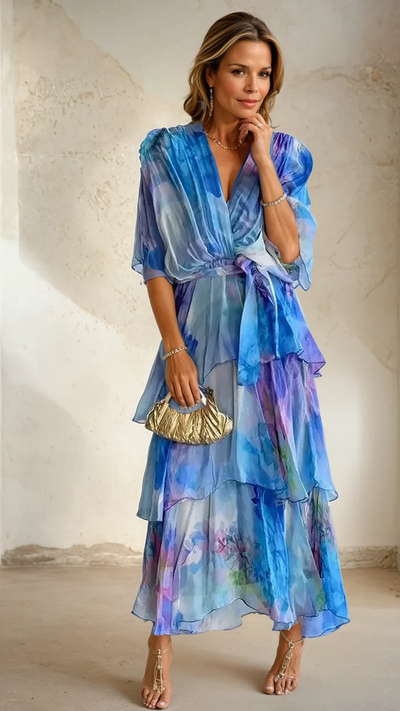 Soleil Layered Floral Dress