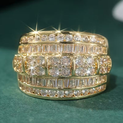 Golden Radiance Band Ring