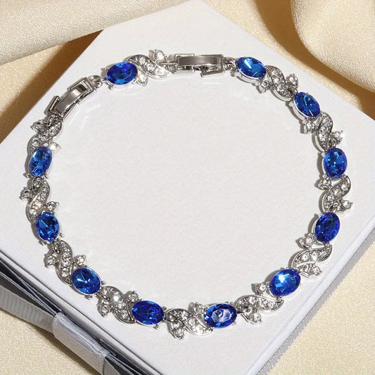 Sapphire Blue Crystal Bracelet