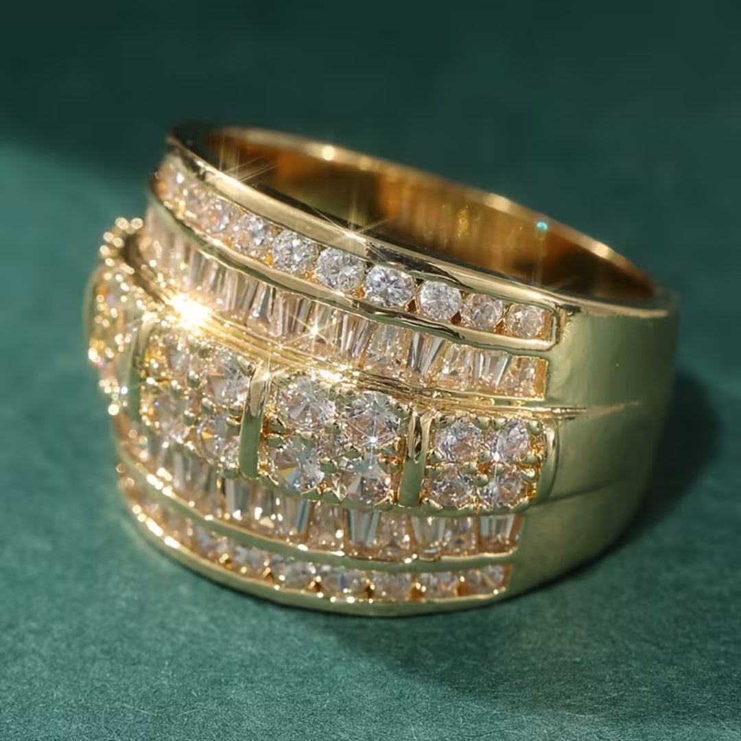 Golden Radiance Band Ring