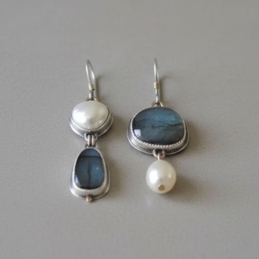 Vintage Blue Stone Drops