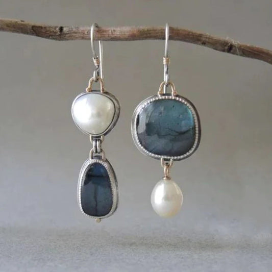 Vintage Blue Stone Drops