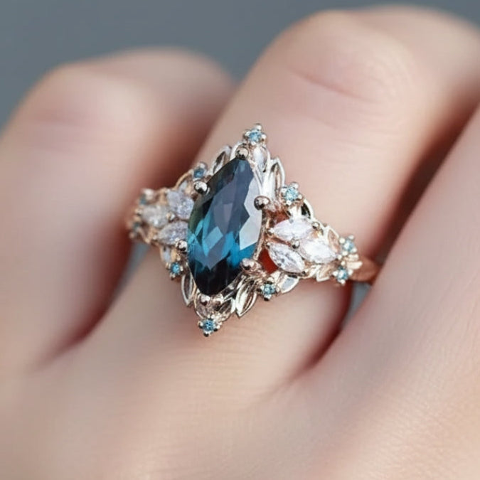Azure Glow Ring