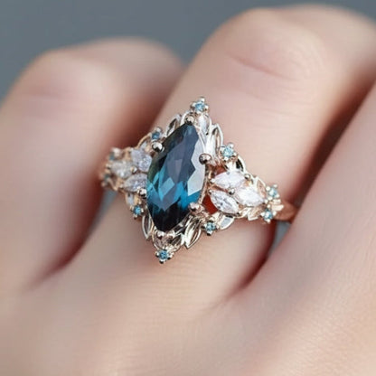 Azure Glow Ring
