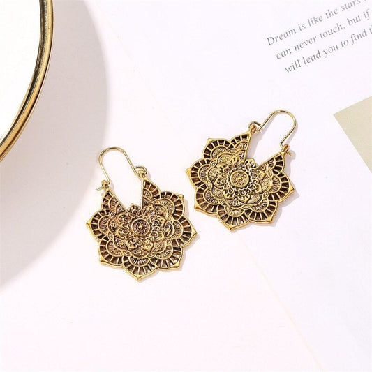 Lotus Symbol Earrings