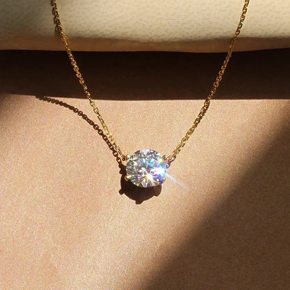 Crystal Solitaire Necklace
