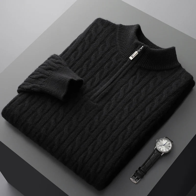 Woven Half Zip