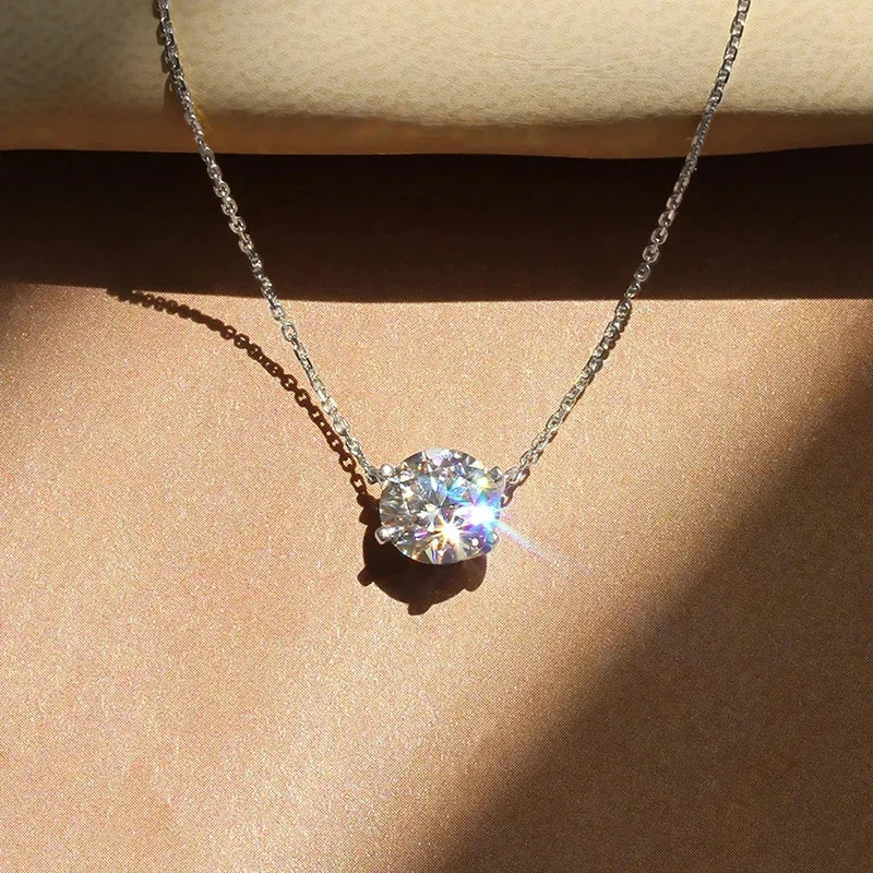Crystal Solitaire Necklace