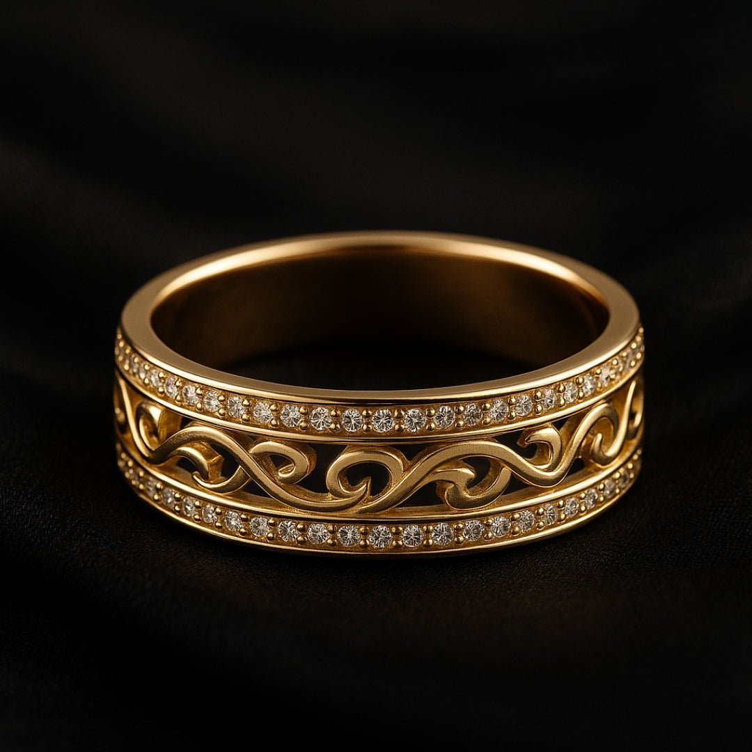 Golden Filigree Ring