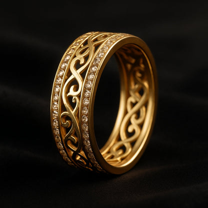 Golden Filigree Ring