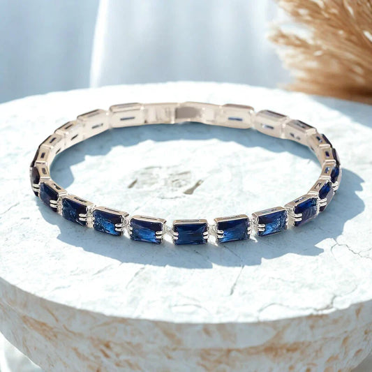 Sapphire Blue Tennis Bracelet