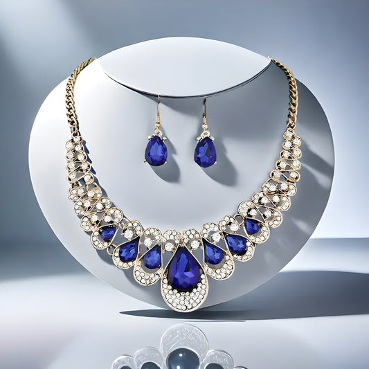 Sapphire Blue Jewelry Set
