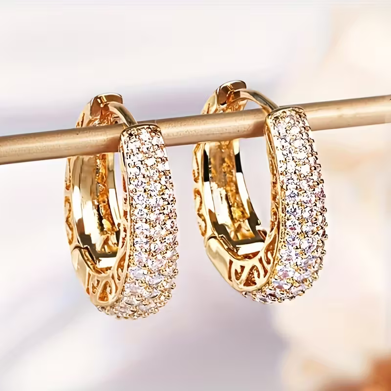 Luxe Pavé Hoops