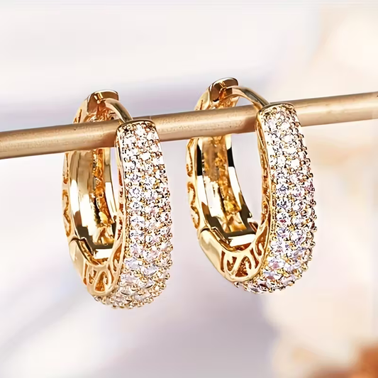Luxe Pavé Hoops
