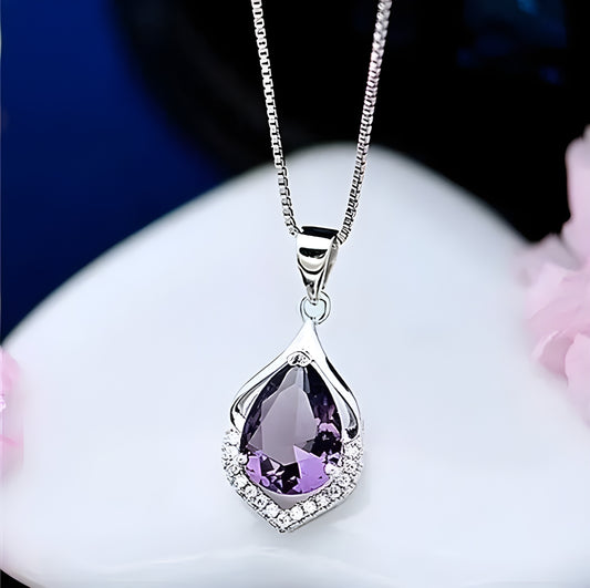 Purple Crystal Necklace