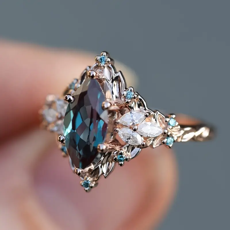Azure Glow Ring