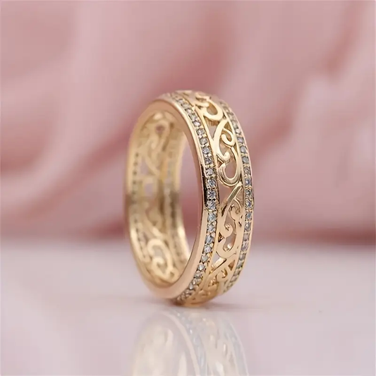 Golden Filigree Ring