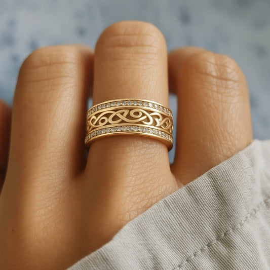 Golden Filigree Ring