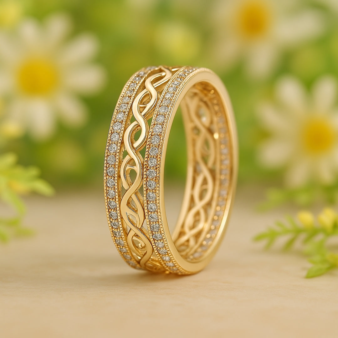 Golden Filigree Ring